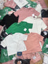 Solid Colour  Round Neck Crop Tops